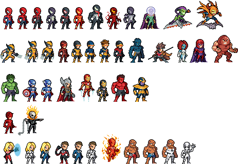 Can These Be Our New Flairs - Marvel Sprites (488x351), Png Download