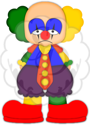 Clown Clip Art - Clown (300x432), Png Download