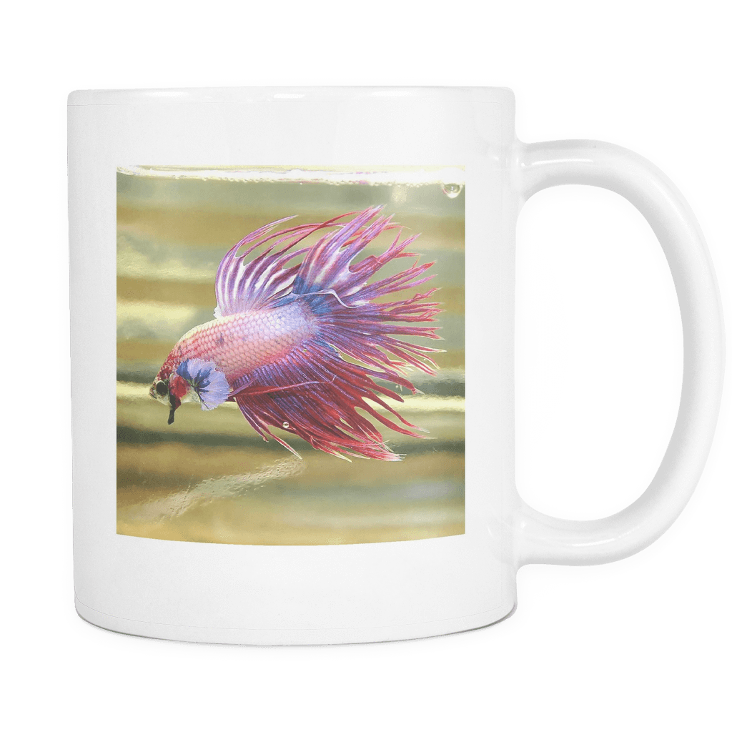 Crowntail Betta Fish Mug - Siamese Fighting Fish (1024x1024), Png Download