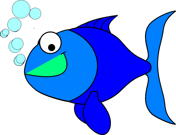 Blue Betta Fish Clipart 5 By Christine - Fish Free Clipart (600x460), Png Download
