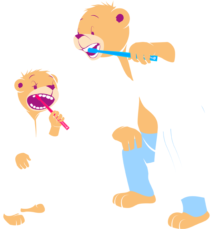 Brushing Toothbeary Richmond - Toothbeary - My Child's Dentist (800x761), Png Download