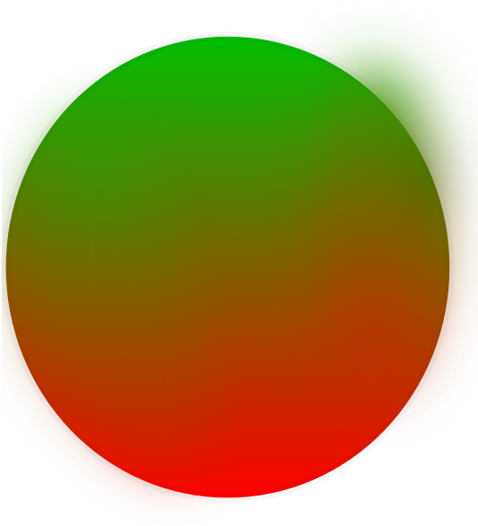 Red Pen Circle - Red And Green Circle Logo (600x593), Png Download