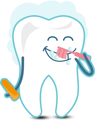 Healing Brushing Teeth Clipart - Tooth Brushing (312x399), Png Download