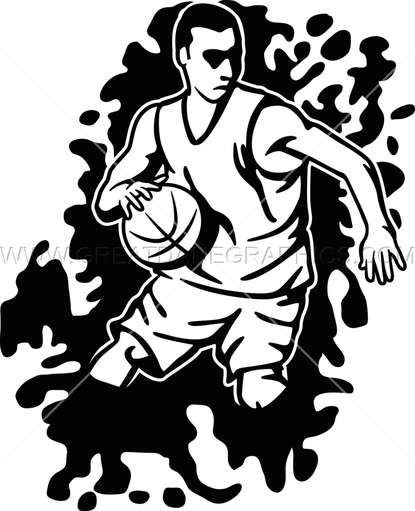 Basketball Scribble - Dribble Basketball (825x1017), Png Download