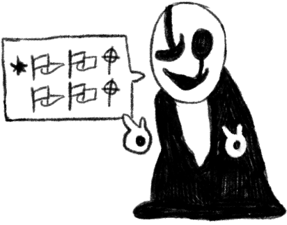 A Doodle Of The Mysteryman Sprite Associated With W - Cartoon (437x339), Png Download