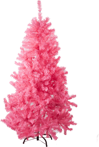 Árvore De Natal Rosa - Pink Decorations For Christmas Png (429x500), Png Download