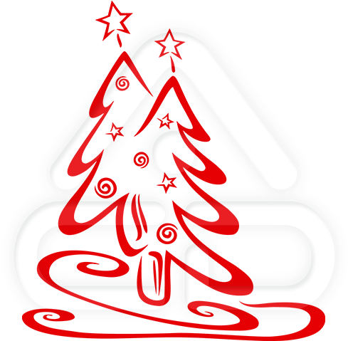 Tribal Arvore De Natal (500x500), Png Download