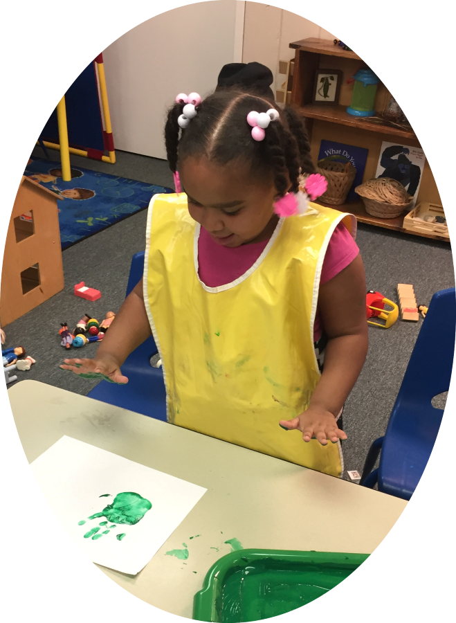 Parents Must Be Accompanied By Their Preschool Child - Painting (659x900), Png Download