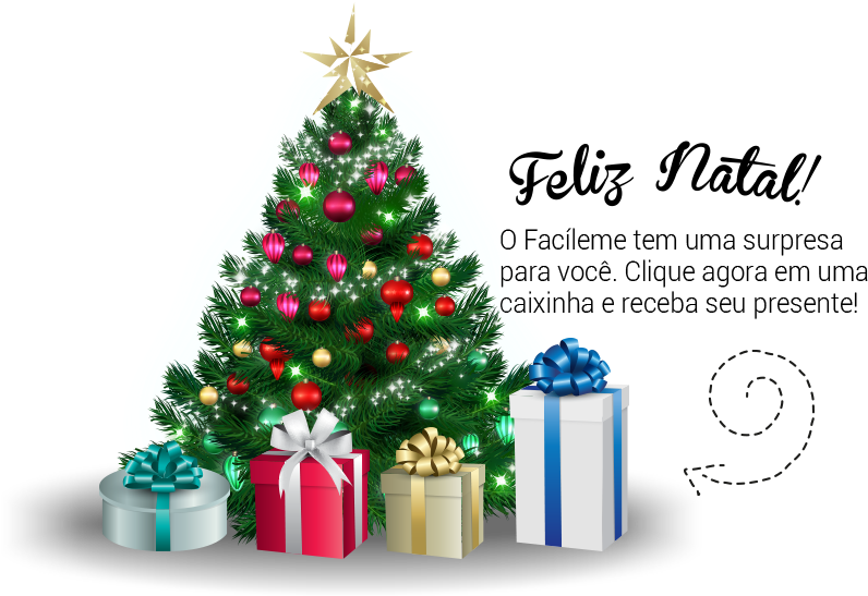 Arvore Facíleme - Christmas Tree (839x567), Png Download