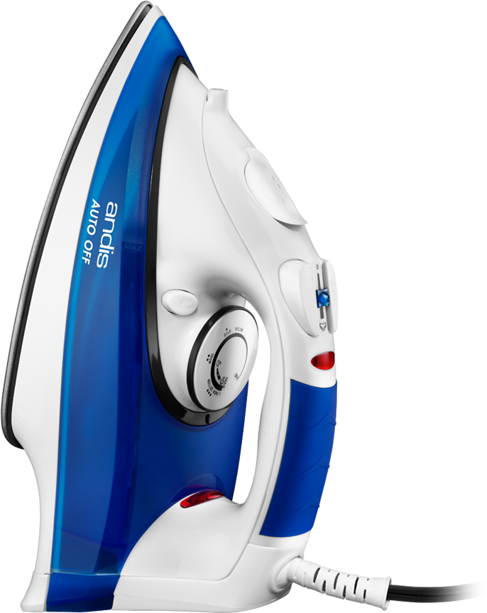Andis 2 Way Auto Off Steam Iron With Steam Knob, White - Standing Pressing Iron (780x920), Png Download