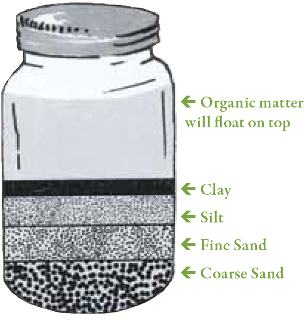 Determine The Type Of Soil In The Garden By Filling - Layers Of Soil In A Jar (624x685), Png Download