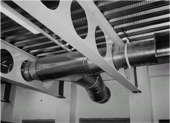 A Composite Floor Plate Structure Using A Precast Composite - Pipe (902x429), Png Download