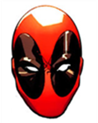 Aquarius Marvel Deadpool Head Funky Chunky Magnet (420x420), Png Download