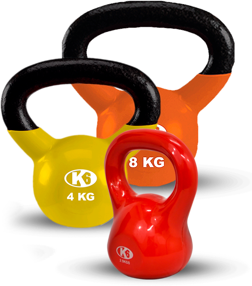 K6 Fitness Kettlebell Pesas Rusas Accesorios Sportline - Pesas Rusas Imagen Png (1000x1000), Png Download
