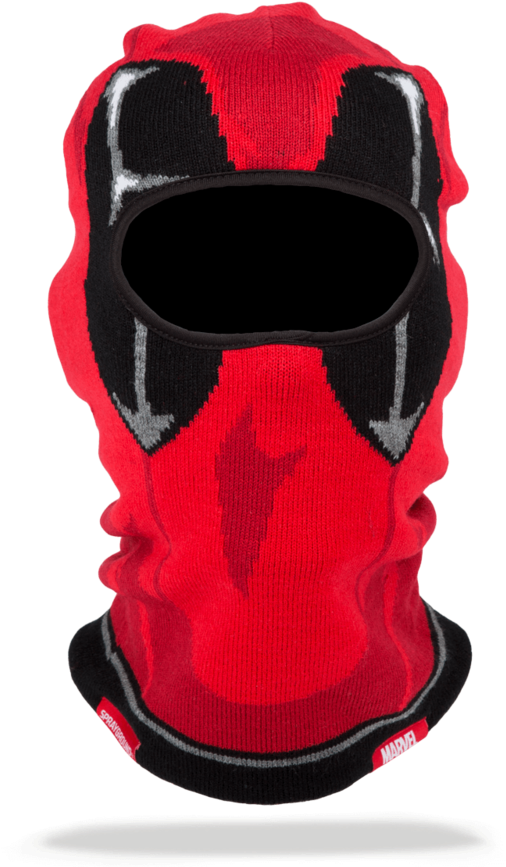 Sprayground Marvel Deadpool Ski Mask (750x957), Png Download