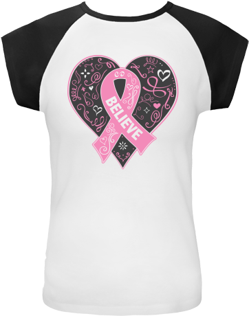 Get Inspired For The Cause With Our Line Of Breast - Cafepress - Breast Cancer Believe Magnets - 2.25" Round (480x480), Png Download