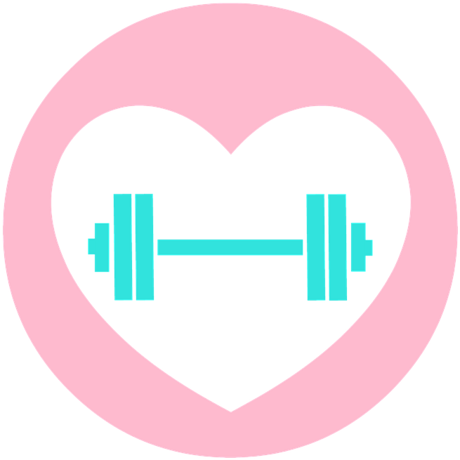 Dibujo De Una Pesa Con Fondo Rosa - Workout Icon (720x720), Png Download