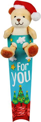 Little Christmas Bear - Stuffed Toy (550x550), Png Download