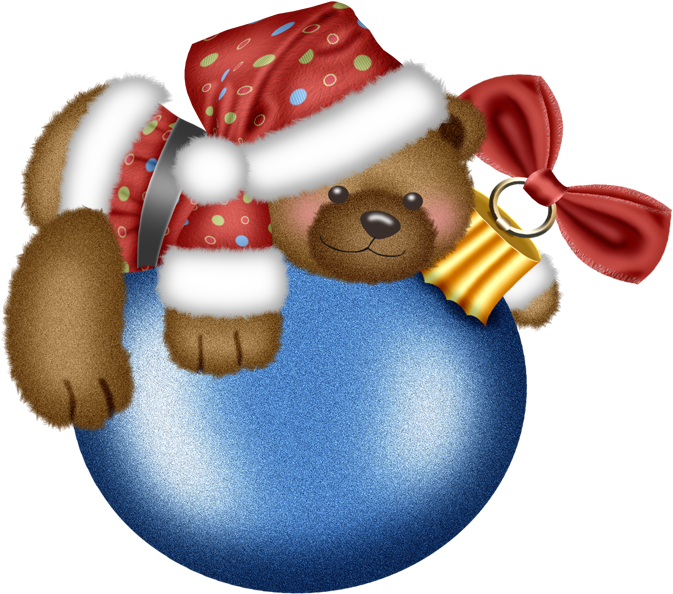 Png Teddy Bear Black And White Transparent Teddy Bear - Christmas Day (700x593), Png Download