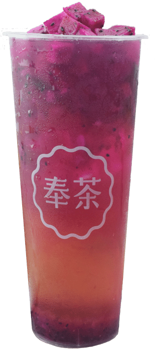 Bursting Dragon Fruit - Fizz (600x900), Png Download