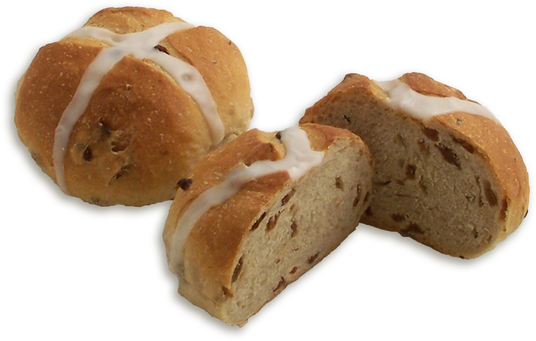 Hot Cross Buns - Hot Cross Bun (800x800), Png Download