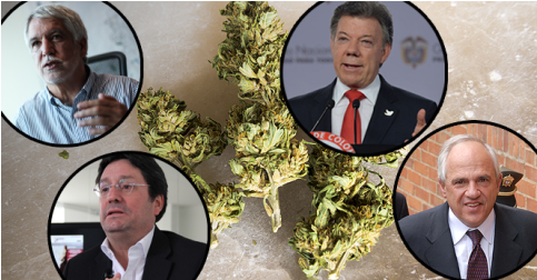 Juan Manuel Santos, Su Primo 'pacho' Y Otros Políticos - Police Officer (482x322), Png Download