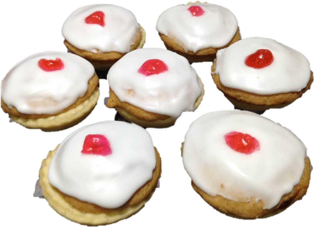 Iced Cherry Buns - Cherry (1280x956), Png Download