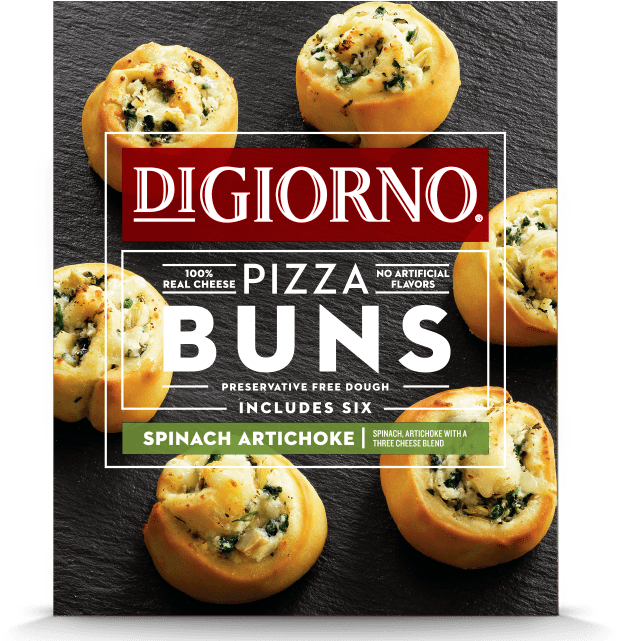 Digiorno Spinach Artichoke Pizza Buns (750x640), Png Download