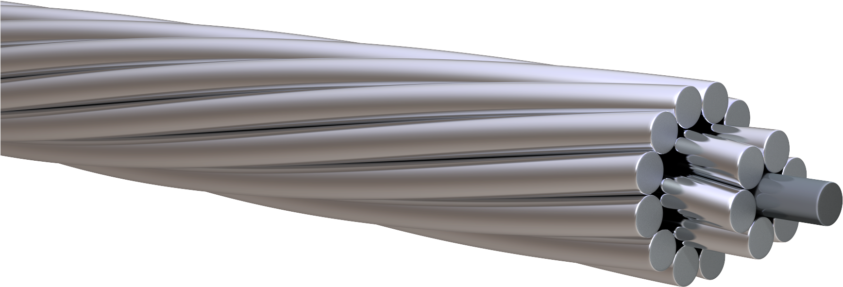 Aaac Bare Aluminum - All Aluminum Conductor (2550x1650), Png Download