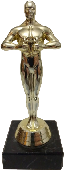 Кинематографическая Награда, Кинопремия Оскар, Статуэтка - Award (250x600), Png Download
