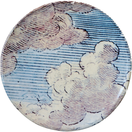 Clouds Plate - John Derian (500x500), Png Download