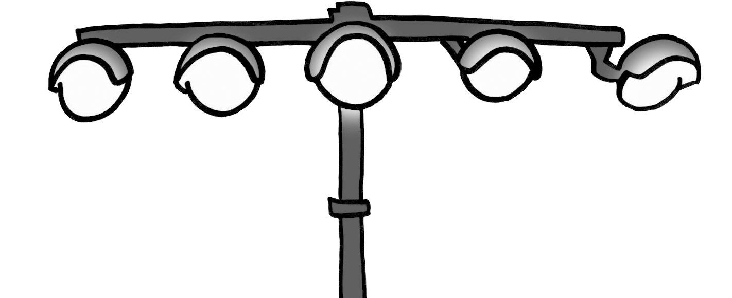 Stadium Light Png Download - Field Lights Png (1546x624), Png Download