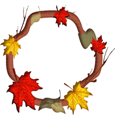 Round Autumn Frame - Autumn Frame (400x400), Png Download