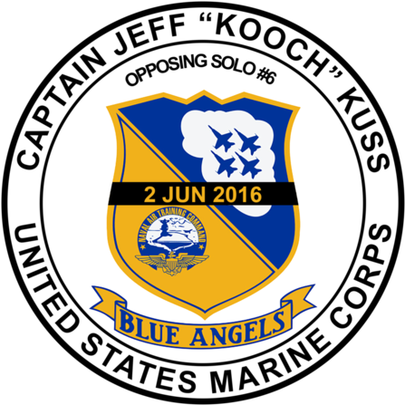 Blue Angels- Jeff Kuss Memorial Sticker - Cafepress Blue Angels Patch - F-18 Sticker (480x480), Png Download