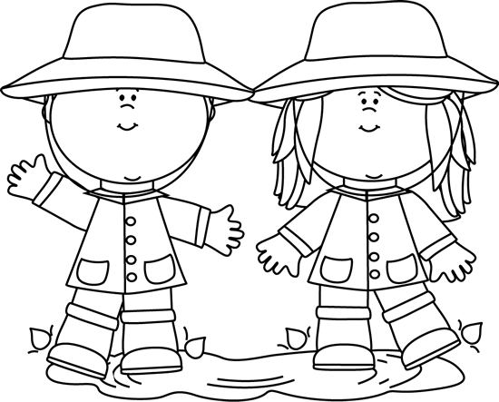 Black And White Kids Playing In A Rain Puddle - Kids In Rain Clipart Black And White (550x443), Png Download