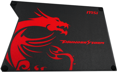 Mouse Pads Gaming Gear Thunderstorm Aluminum Gaming - Msi Thunderstorm Aluminium Gaming Mouse Pad (600x480), Png Download