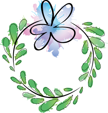 Our Custom Work - Wreath (361x380), Png Download