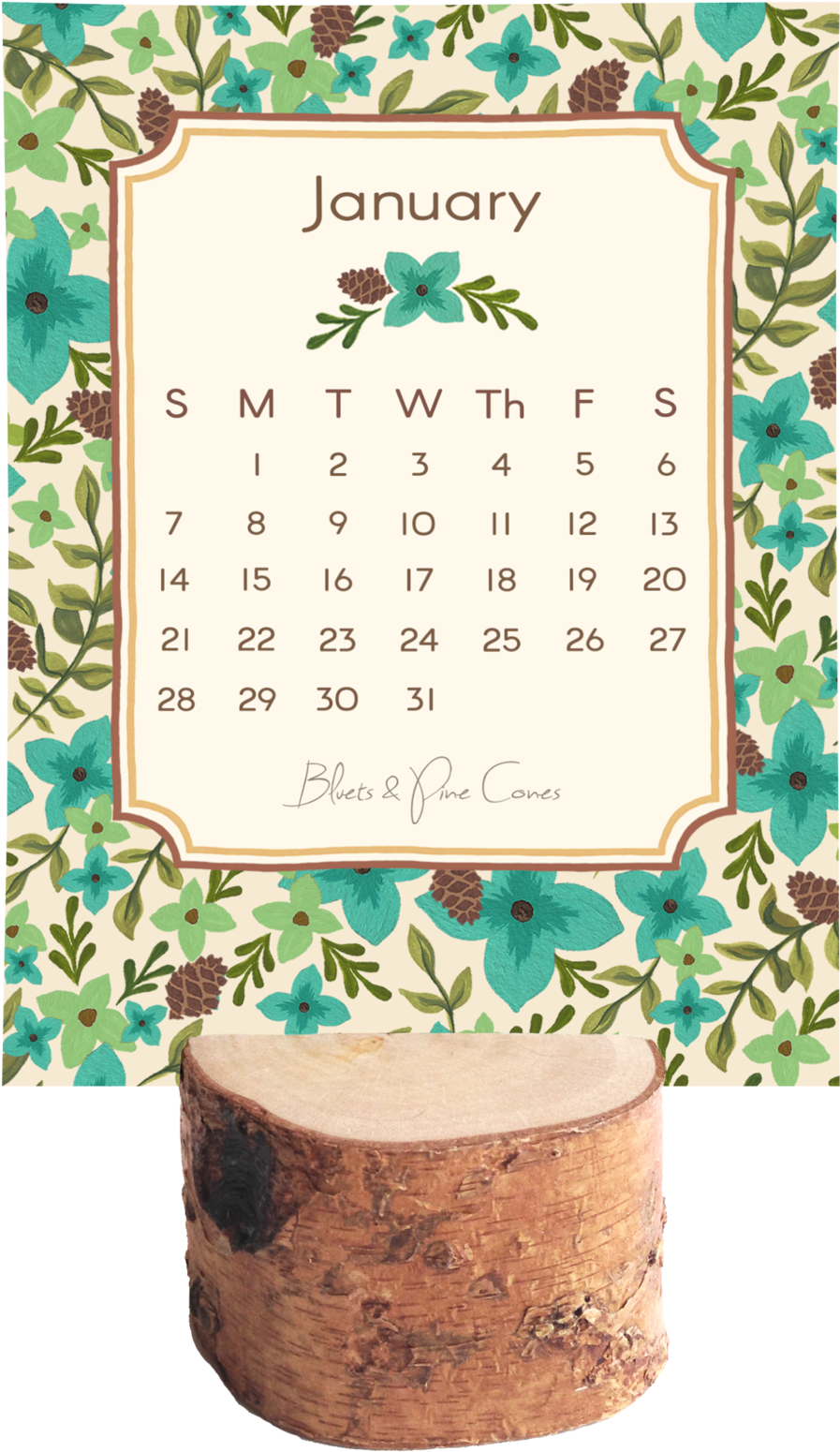 2019 Fresh Flowers Desk Calendar & Stand - Desk (1252x2048), Png Download