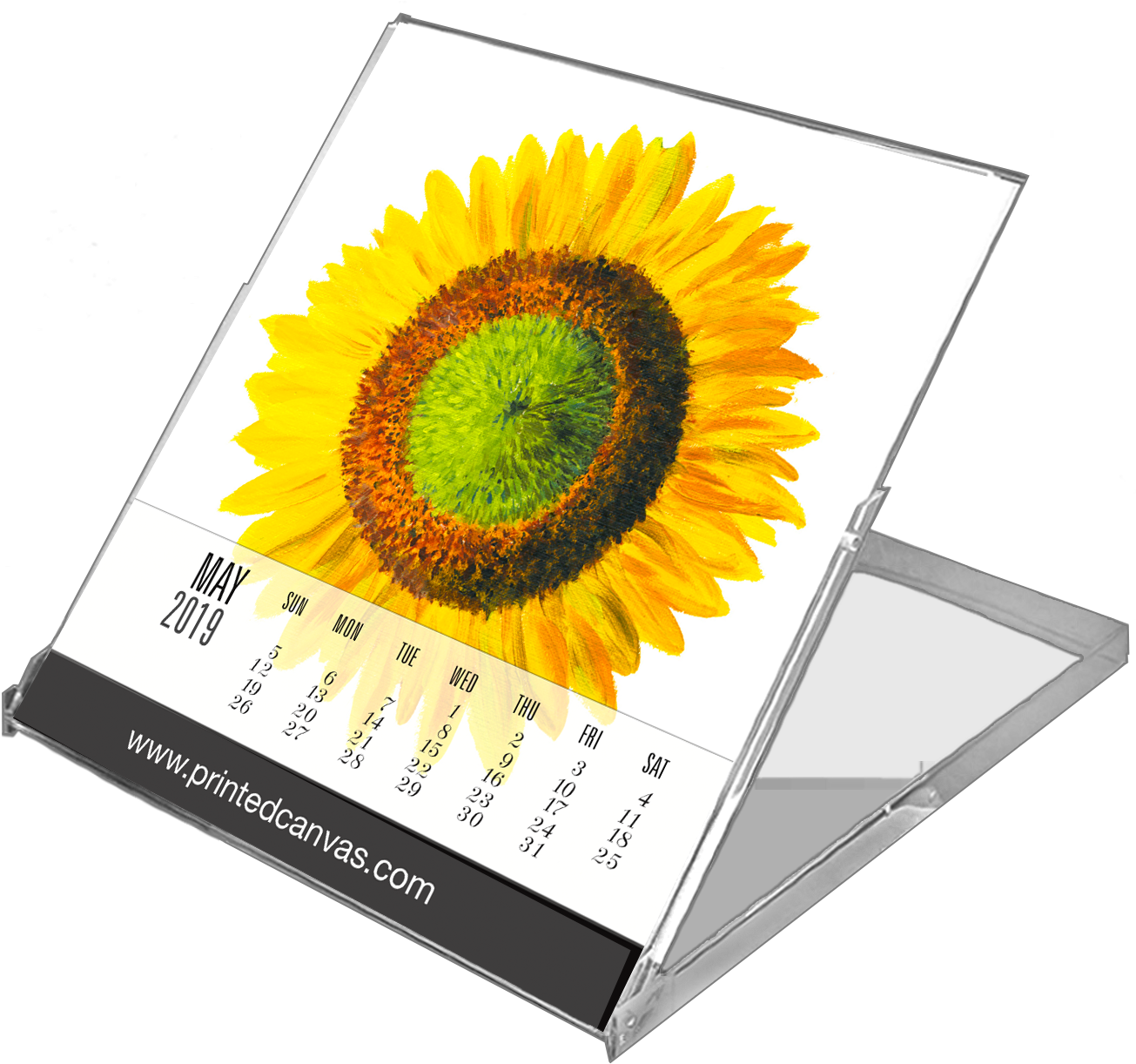 Desk Calendar, Botanicals - Printed Canvas Llc (1328x1238), Png Download