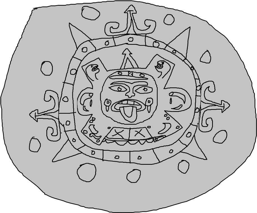 The Mayan Calendar From Food Orb - Circle (993x802), Png Download