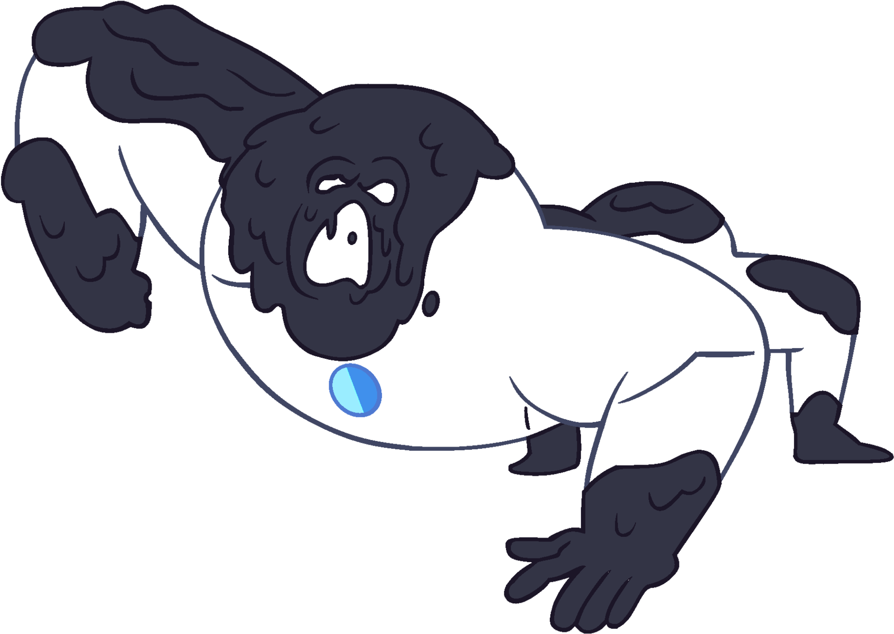 Invisible Gem Monster - Steven Universe Alpine Monsters (2000x1576), Png Download