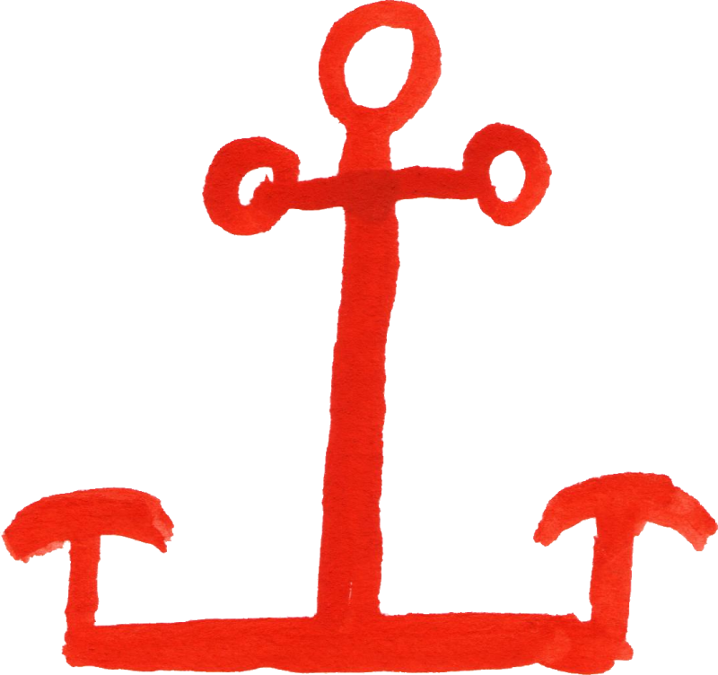 Pin Red Anchor Clip Art - Clip Art (800x752), Png Download