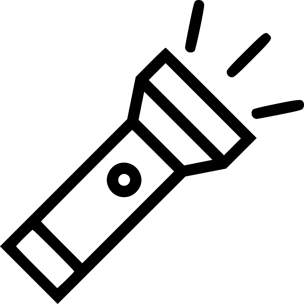 Flashlight Light Dark - Vaping Icon (980x980), Png Download