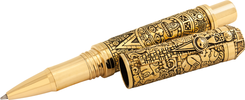 Montegrappa Mayan Calendar/ancient Mexican Civilizations - Montegrappa Mayan Calendar (800x326), Png Download