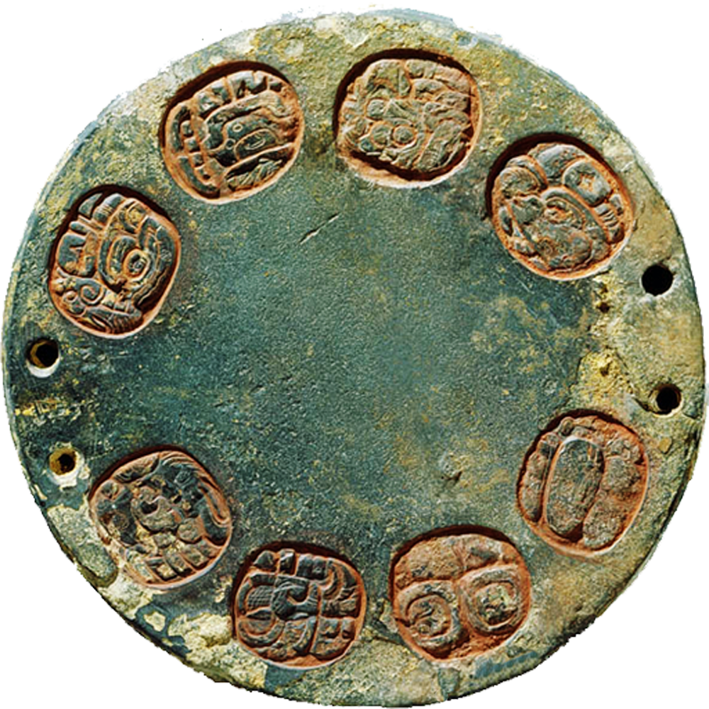 Carved Mirror-back With Hieroglyphs - Legend Of Mirrors Maya (1000x1000), Png Download