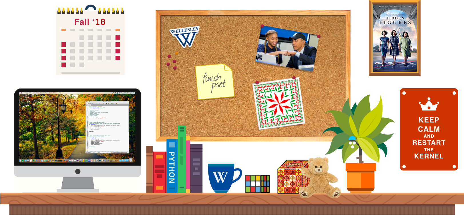 Desk Scene - Hidden Figures: The Album (1623x753), Png Download