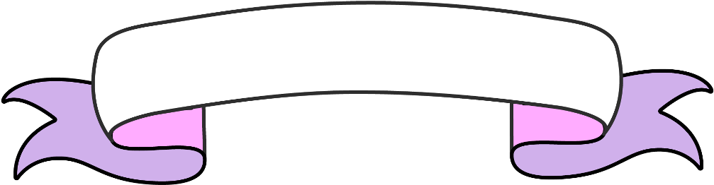 Ribbon Banner Scroll Writing Label Title Story Cute - Writing (1024x1024), Png Download