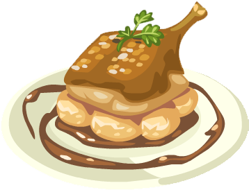Duck Confit (357x357), Png Download