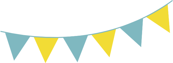 Blue Yellow Bunting Clip Art At Clipart Library Yellow And Blue Bunting Full Size Png Download Seekpng