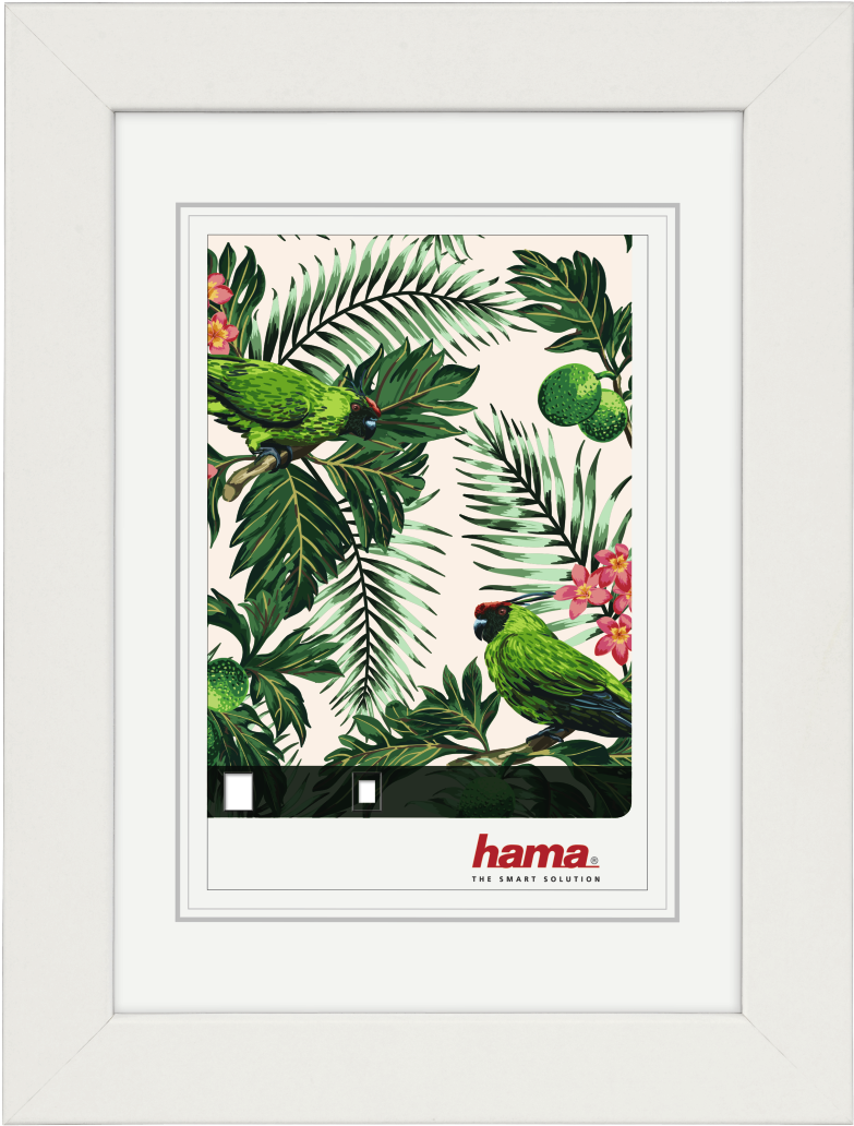 ´tropical´ Wooden Frame, White, 10 X 15 Cm - Hama (1100x1100), Png Download